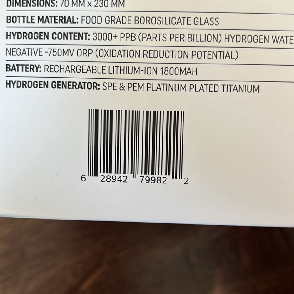 Hydrolite Hydrogen Water Bottles- Set of 2. Rand New!